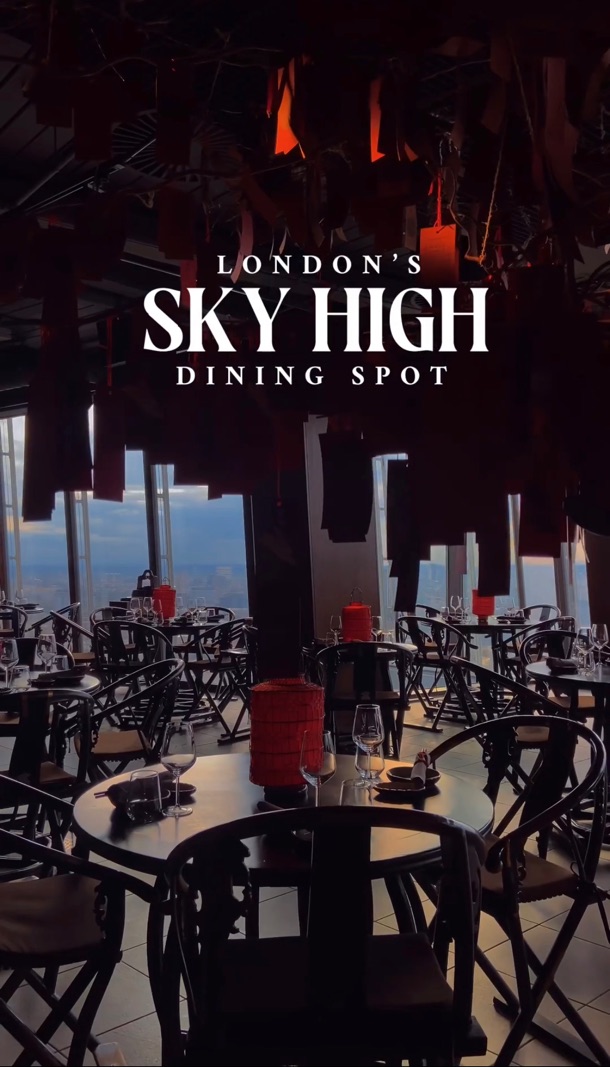 A must-visit restaurant in London’s sky 🤩