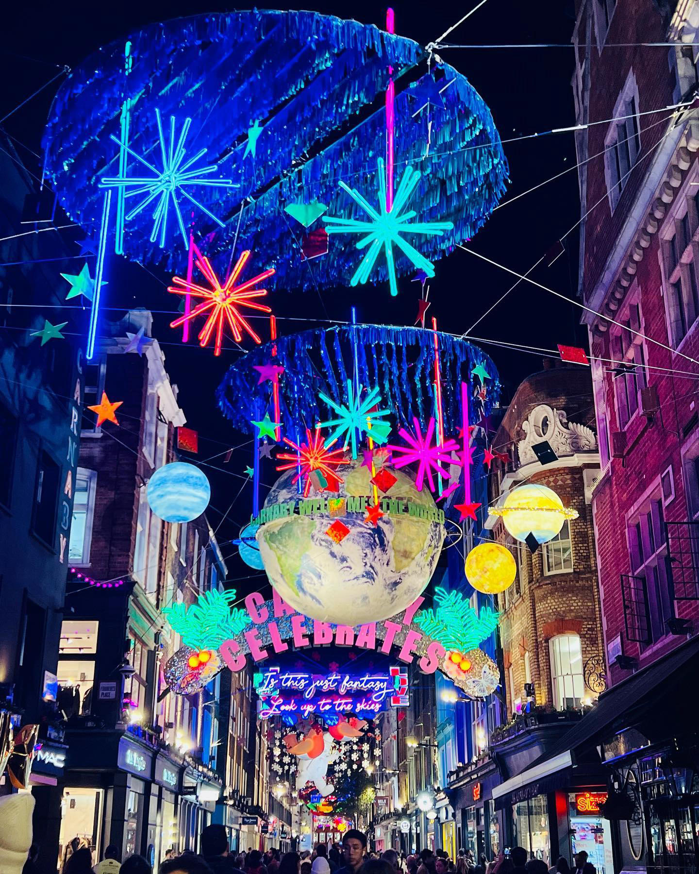 Every year, Carnaby Street continues to be my favourite Christmas lights display