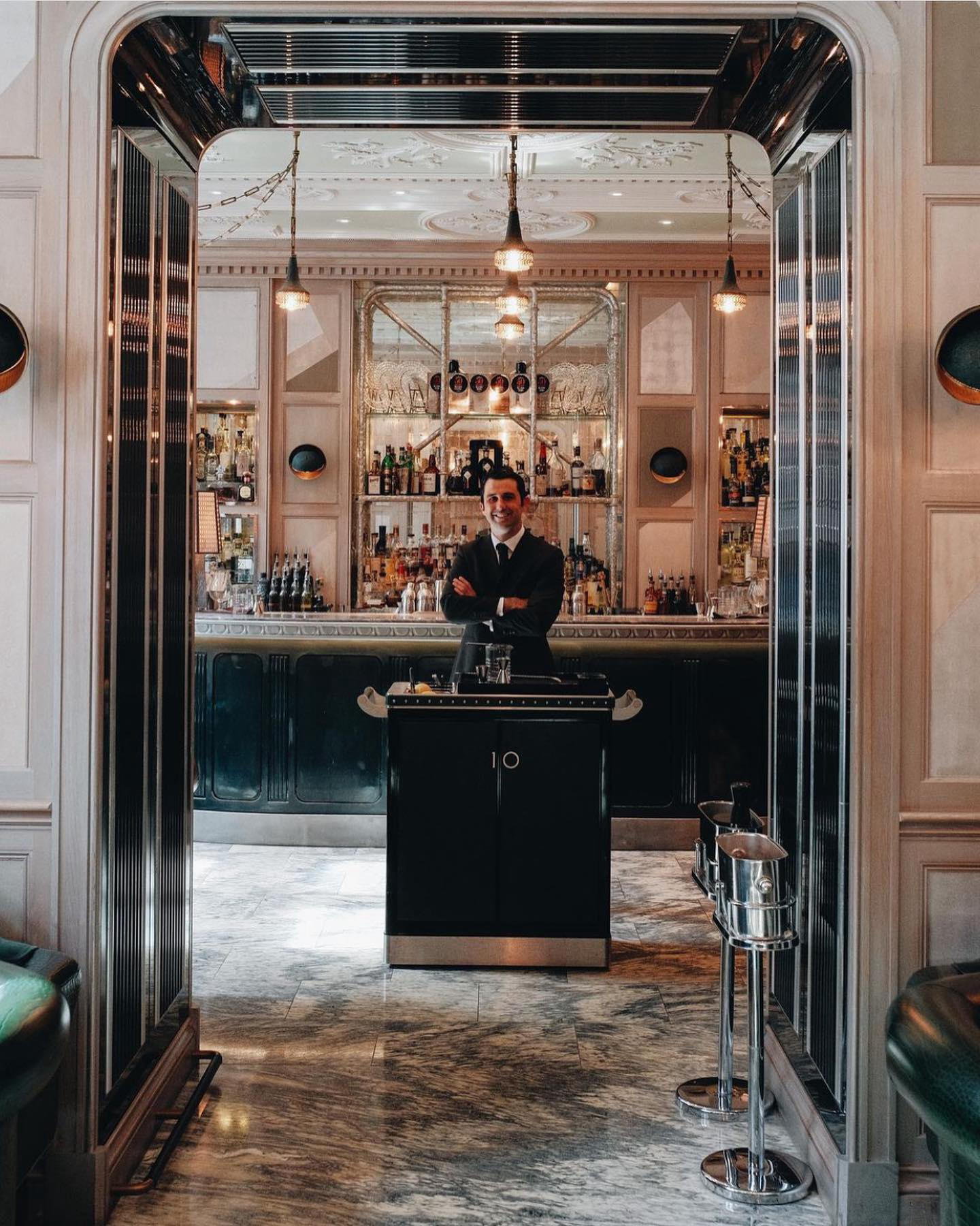 The Connaught - Easing into a new week in true Connaught Bar style with a martini (a slice of